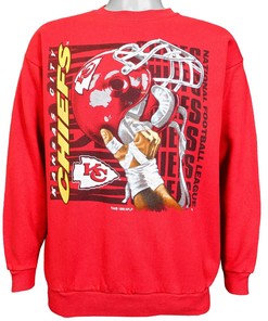 NFL (Tultex) - Kansas City Chiefs Crew Neck Sweatshirt 1996