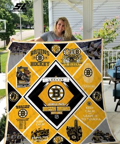 NHL Boston Bruins EST 12 Quilt Blanket Bedding Set