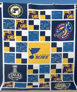 NHL St. Louis Blues Quilt Blanket Bedding Set Fan Gift