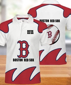 NRL Boston Red Sox 3d Print Casual Summer Short Top Branding Trends 3D Polo Shirt