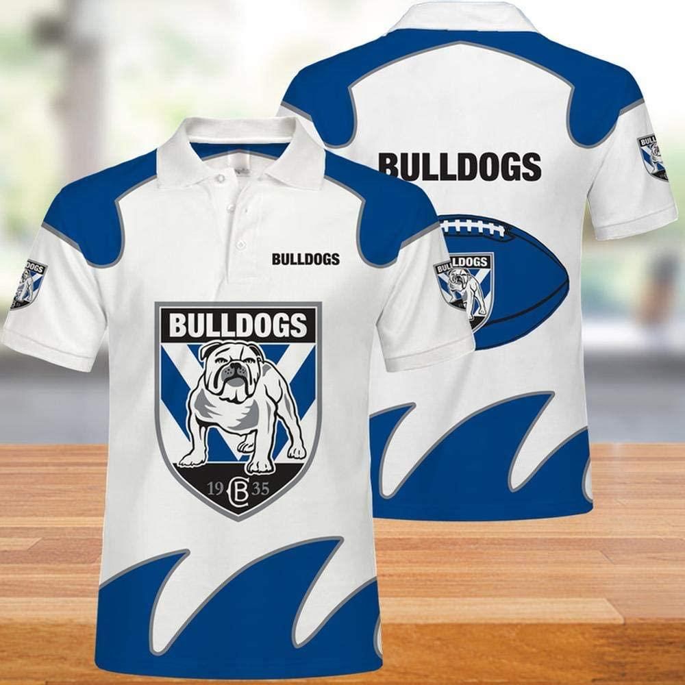 NRL Canterbury-bankstown Bulldog 3d Print Casual Summer Short Top Branding Trends 3D Polo Shirt