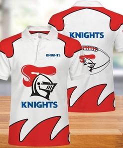 NRL Newcastle Knights 3d Print Casual Summer Short Top Branding Trends 3D Polo Shirt