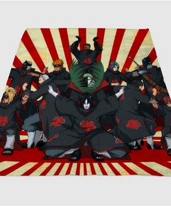 Naruto Akatsuki Sherpa Fleece Blanket Gifts for Family, for Couple