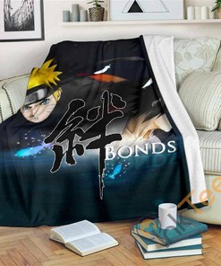 Naruto And Sasuke Sherpa Fleece Blanket Gifts for Family, for Couple