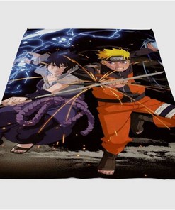 Naruto And Sasuke Wallpapers Sherpa Fleece Blanket Gifts for Family, for Couple