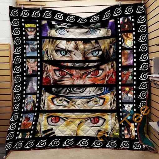 Naruto Eyes Evolution Quilt Blanket Bedding Set