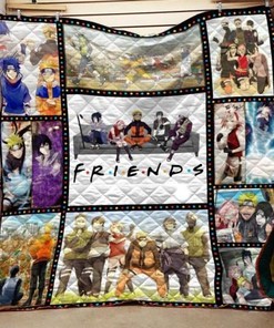 Naruto Friends Quilt Blanket Bedding Set for Home Décor