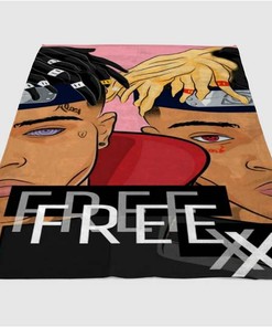 Naruto Karun Sherpa Fleece Blanket Gifts for Family, for Couple