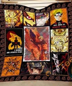 Naruto Kurama Anime Quilt Blanket Bedding Set