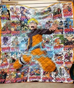 Naruto Manga Cover Quilt Blanket Bedding Set