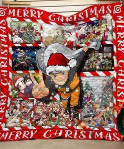 Naruto Ninja Christmas Style Quilt Blanket Bedding Set