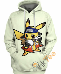Naruto Pikachu Hoodie 3D