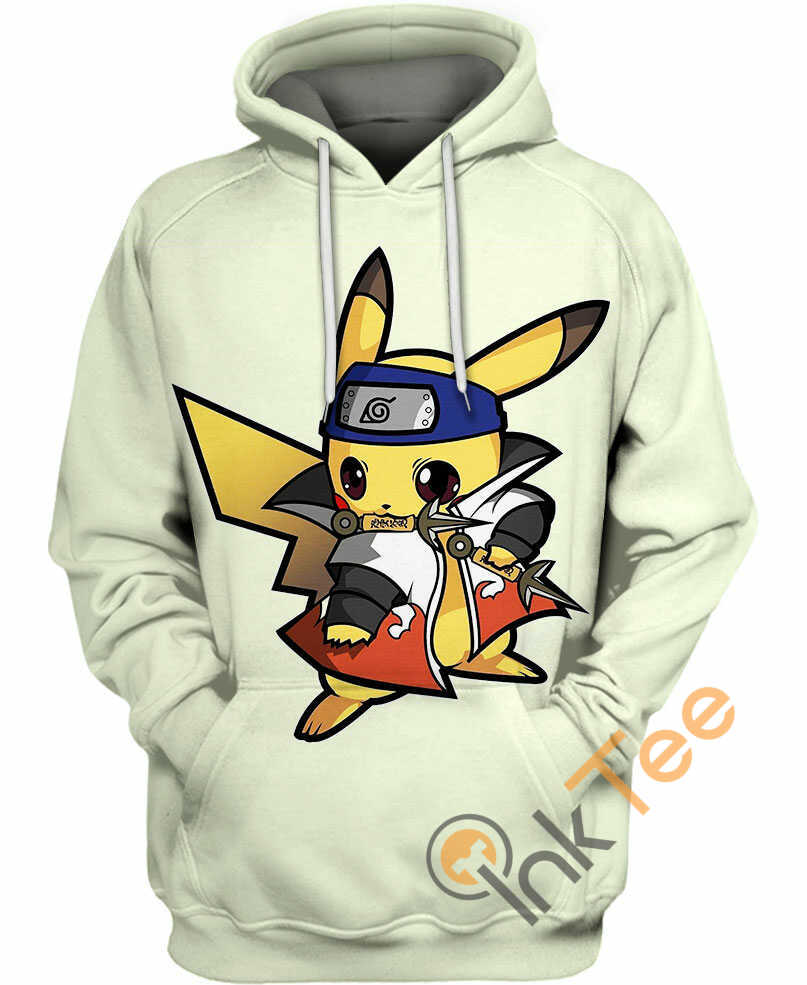 Naruto Pikachu Hoodie 3D