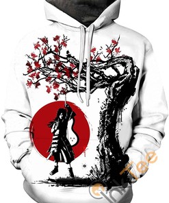 Naruto Print Pullover With Front Pocket Sport All Over Print Hoodie 3D 10