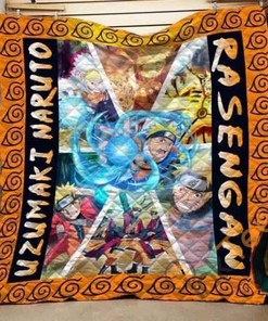 Naruto Rasengan Quilt Blanket Bedding Set