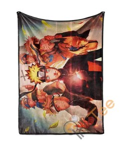 Naruto Sherpa Fleece Blanket Gifts for Family, for Couple