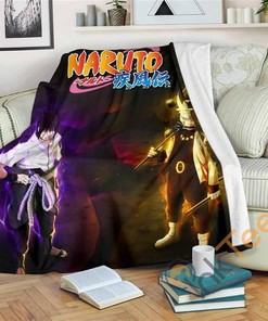 Naruto Super Power Gift Sherpa Fleece Blanket Gifts for Family, for Couple