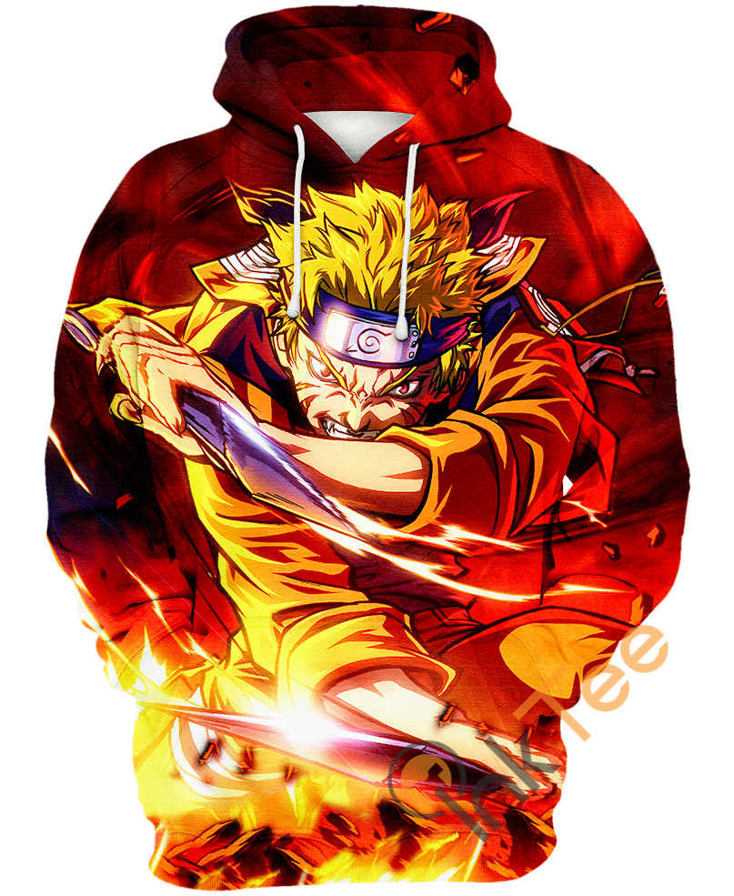 Naruto Uzumaki Angry Hoodie 3D