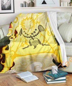 Naruto Uzumaki Super Power Naruto Sherpa Fleece Blanket Gifts for Family, for Couple