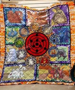 Naruto Young Tailed Beasts Quilt Blanket Bedding Set