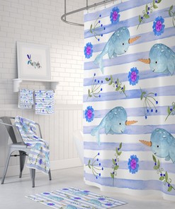 Narwhal Shower Curtain
