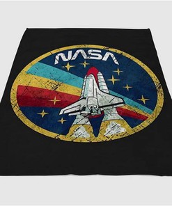 Nasa Sherpa Fleece Blanket Gifts for Family, for Couple