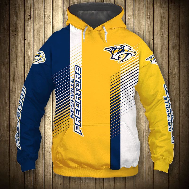 Nashville Predators Hoodie 3D Cute Design Pullover Nhl