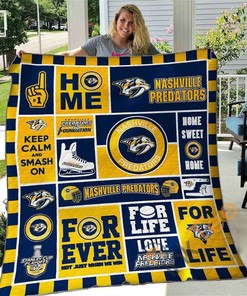 Nashville Predators Quilt Blanket Bedding Set With Pillowcase Option
