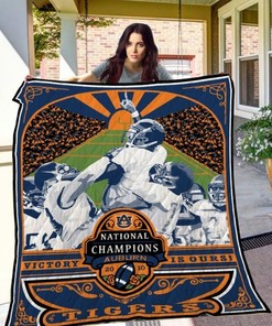 National Champions Ncaa Auburn Tigers Great Quilt Blanket Bedding Set