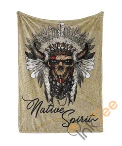 Native American Native Spirit Sherpa Fleece Blanket Gifts for Family, for Couple