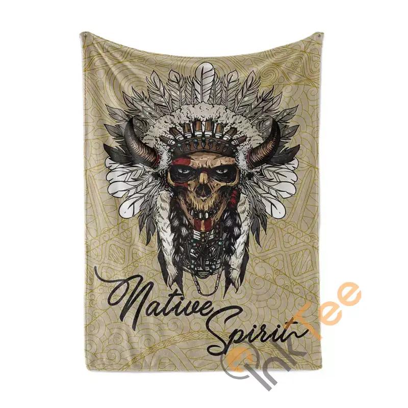 Native American Native Spirit Sherpa Fleece Blanket Gifts for Family, for Couple