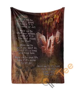 Native American Sherpa Fleece Blanket Gifts for Family