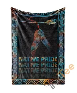 Native American Sherpa Fleece Blanket Gifts for Family, for Couple