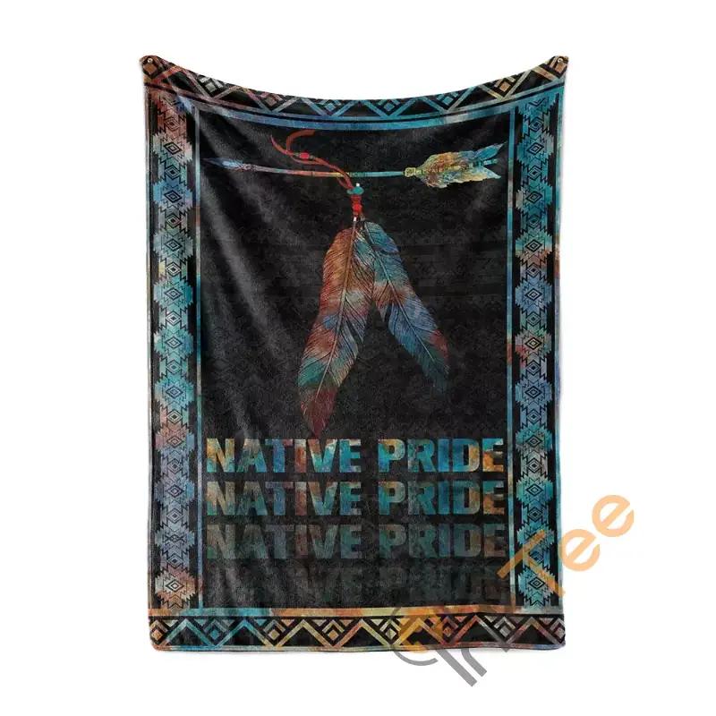Native American Sherpa Fleece Blanket Gifts for Family, for Couple