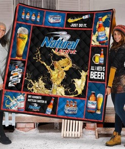 Natural Light All I Need Is Beer Gift Idea Quilt