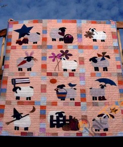 Naughty Sheep Quilt Blanket Bedding Set