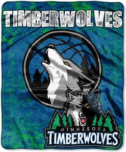 Nba Minnesota Timberwolves Sherpa Blanket Fleece Blanket Gifts for Fans