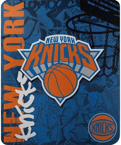 Nba New York Knicks Sherpa Blanket Fleece Blanket Gifts for Fans