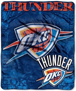 Nba Oklahoma City Thunder Sherpa Blanket Fleece Blanket Gifts for Fans
