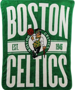 Nba Throw Boston Celtics Sherpa Fleece Blanket Gifts for Family, for Couple