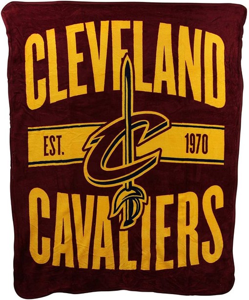 Nba Throw Cleveland Cavaliers Sherpa Fleece Blanket Gifts for Family, for Couple