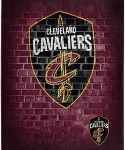 Nba Throw Cleveland Cavaliers Team Sherpa Fleece Blanket Gifts for Family, for Couple