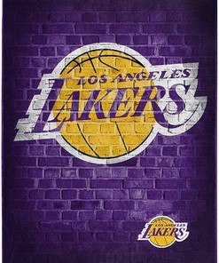 Nba Throw Los Angeles Lakers Team Sherpa Fleece Blanket Gifts for Family, for Couple