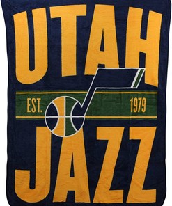 Nba Throw Utah Jazz Sherpa Fleece Blanket Gifts for Family, for Couple