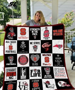 Nc State Wolfpack Collected Quilt Blanket Bedding Set