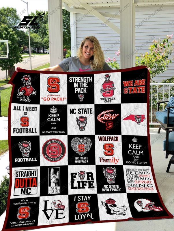 Nc State Wolfpack Collected Quilt Blanket Bedding Set