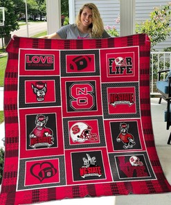Nc State Wolfpack Ncaa Quilt Blanket Bedding Set