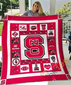 Nc State Wolfpack Quilt Blanket Bedding Set