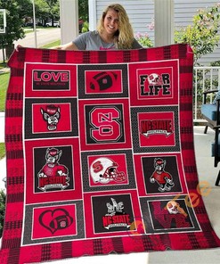 Nc State Wolfpack Quilt Blanket Bedding Set With Pillowcase Option
