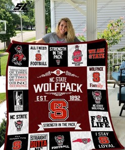 Nc State Wolfpack Strength In The Pack Collection Quilt Blanket
